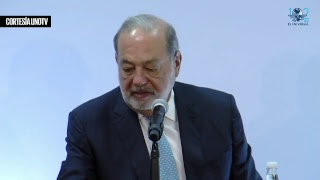 Conferencia a medios de Carlos Slim