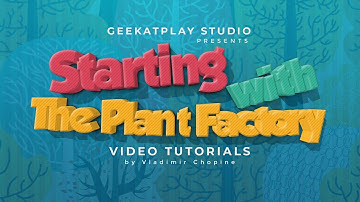 Starting with the plant factory. Making grass creating shape. part 1