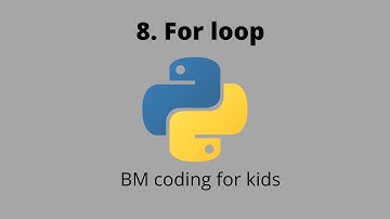 Python For loops kids tutorial | Tutorial 8 | BM coding for kids