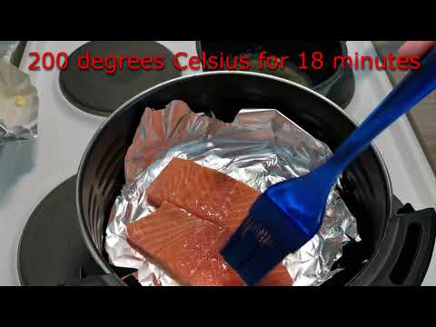 Salmon in foil with Air Fryer - How to making fish - Air Fryer recipes ...
