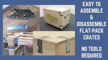 Shipping Crates Easy Assembly and Disassembly Flat-Pack Crate