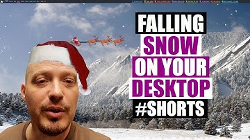 Add Snow, Santa and Reindeer To Your Desktop (#shorts)