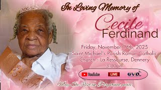 In Loving Memory Of Cecile Ferdinand