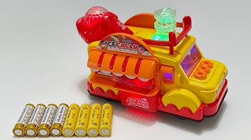 Unboxing Electric Ice Cream Car, RC Super Off-road Vehicle, City RC Ambulance, RC Drift Racing Car