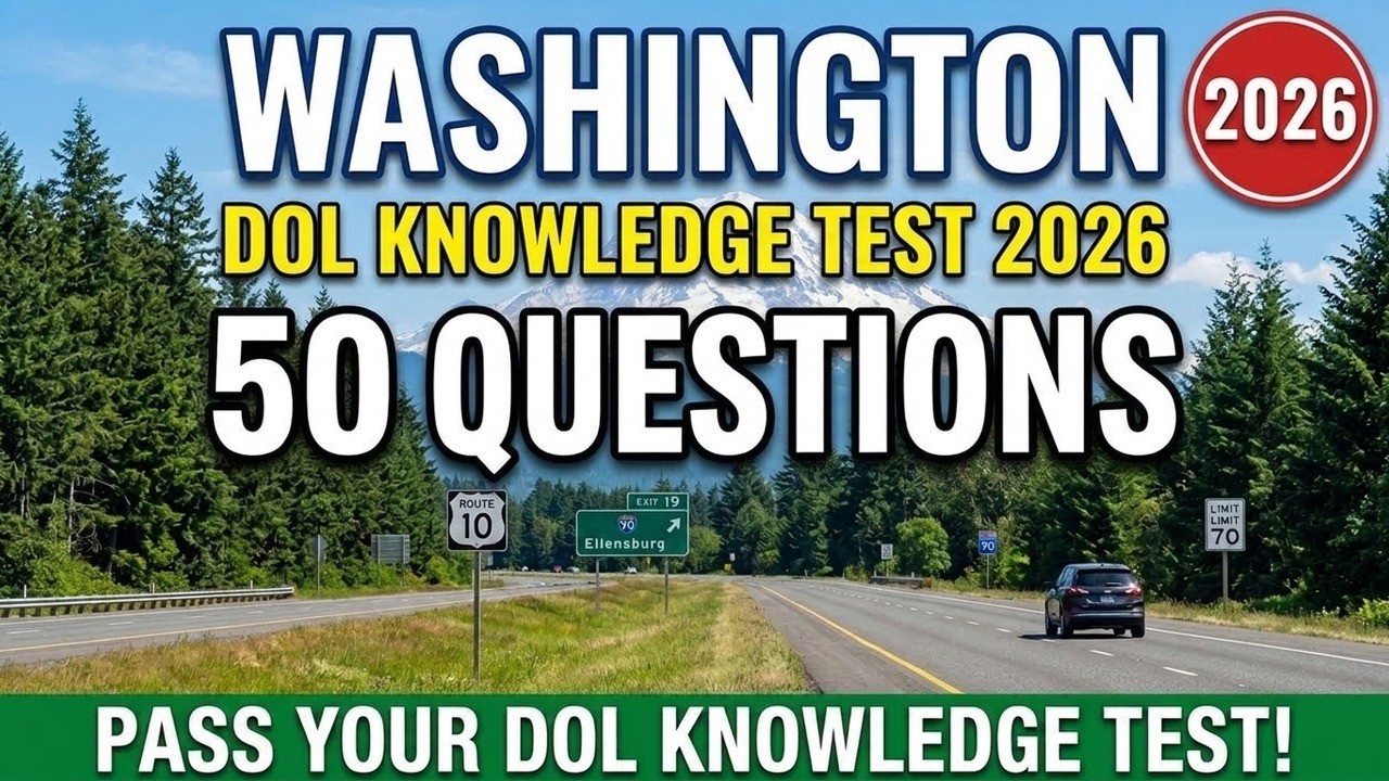 Washington Dmv Final How Many Questions Washington DMV Road Signs Practice Test 2026 — 50 Must-Know Permit Test ...