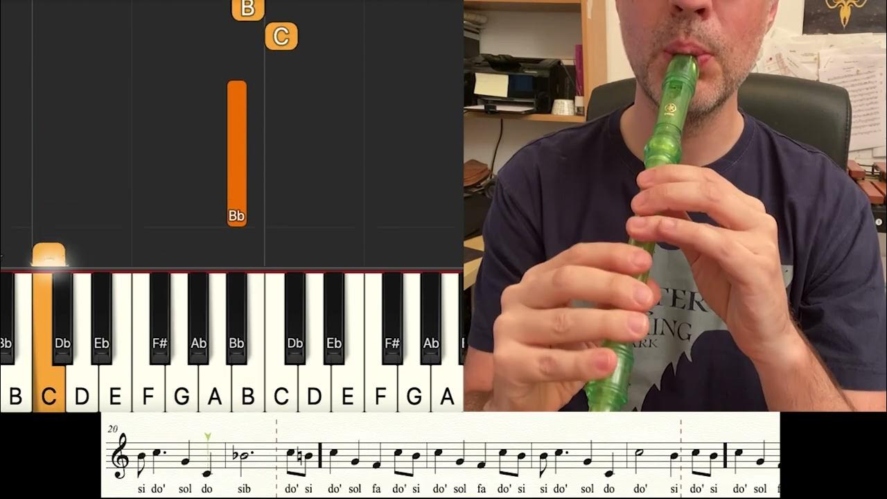 Jurassic Park theme recorder synthesia score carlosrpmusica