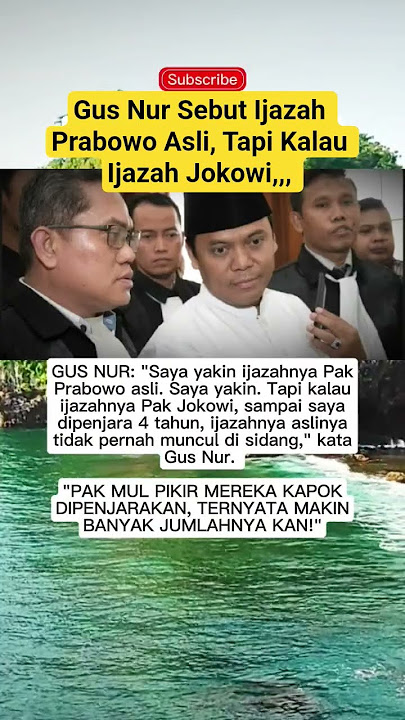 Mr. Mul thought he was afraid of going to jail, but he ended up with a lot of them. #jokowidiplom...