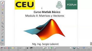 Matlab Basico II (a): Algebra matricial y vectorial, Funciones de matrices, indexado y concatenacion