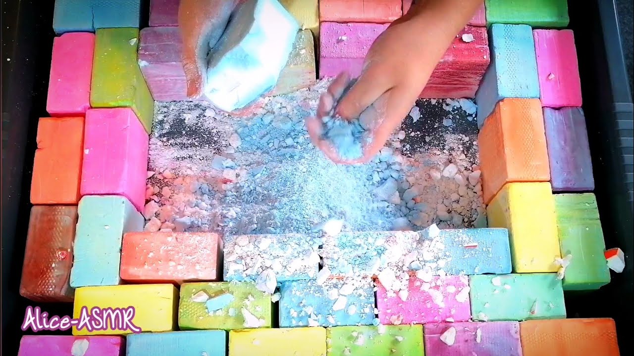 1k CELEBRATION ️🧡💛💚💜 40 DYED GYM CHALK "MULICOLOURED MASS CRUSH" # ...
