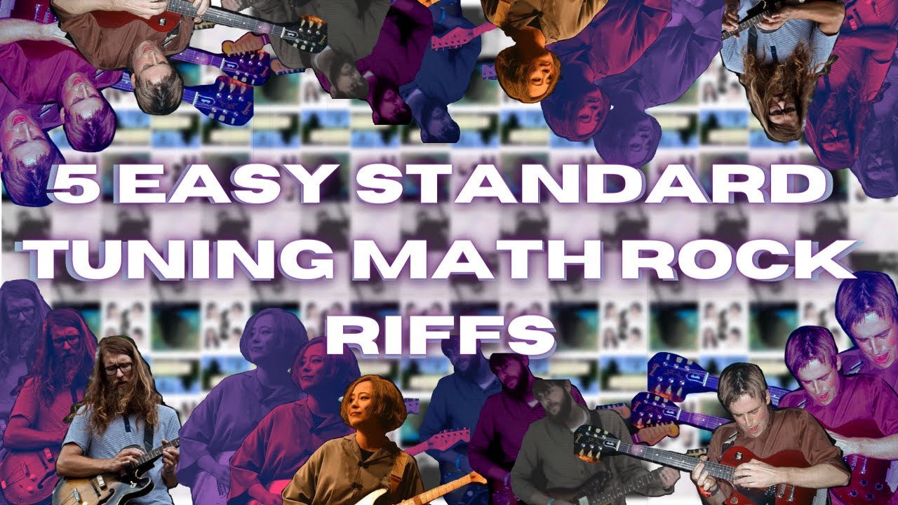 5 Easy Standard Tuning Math Rock Riffs - YouTube