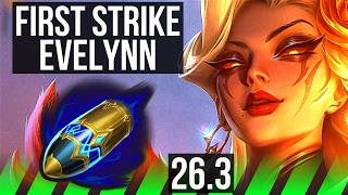 EVELYNN vs FIDDLESTICKS (JGL) | First Strike | KR Master | 26.3