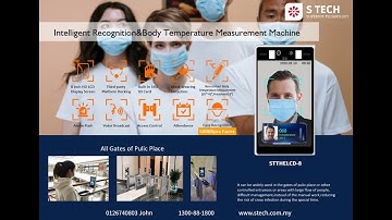 S Tech 2MP Face Recognition & Temperature Measurement LCD Screen (STTHELCD-8)