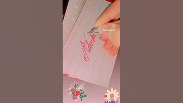 Cursive writing -Advika