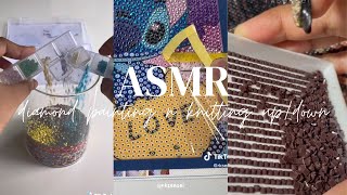 [ASMR TikTok Compilation] Diamond Painting and Knitting Up/Down