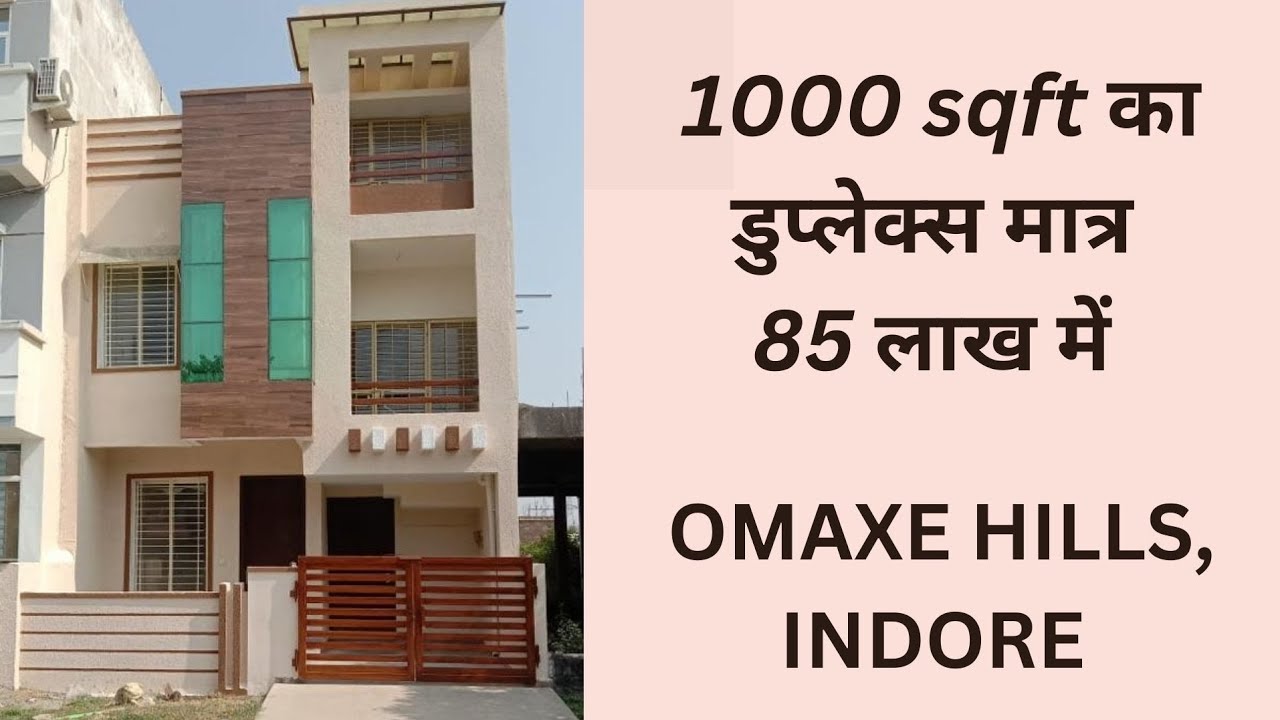 Modern duplex for sale in Indore Omaxe Hills 85 lacs (call