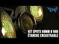 Video: Kit Spots 68 mm o RGB ip68 waterproof built-in + button, spots control system and transformer