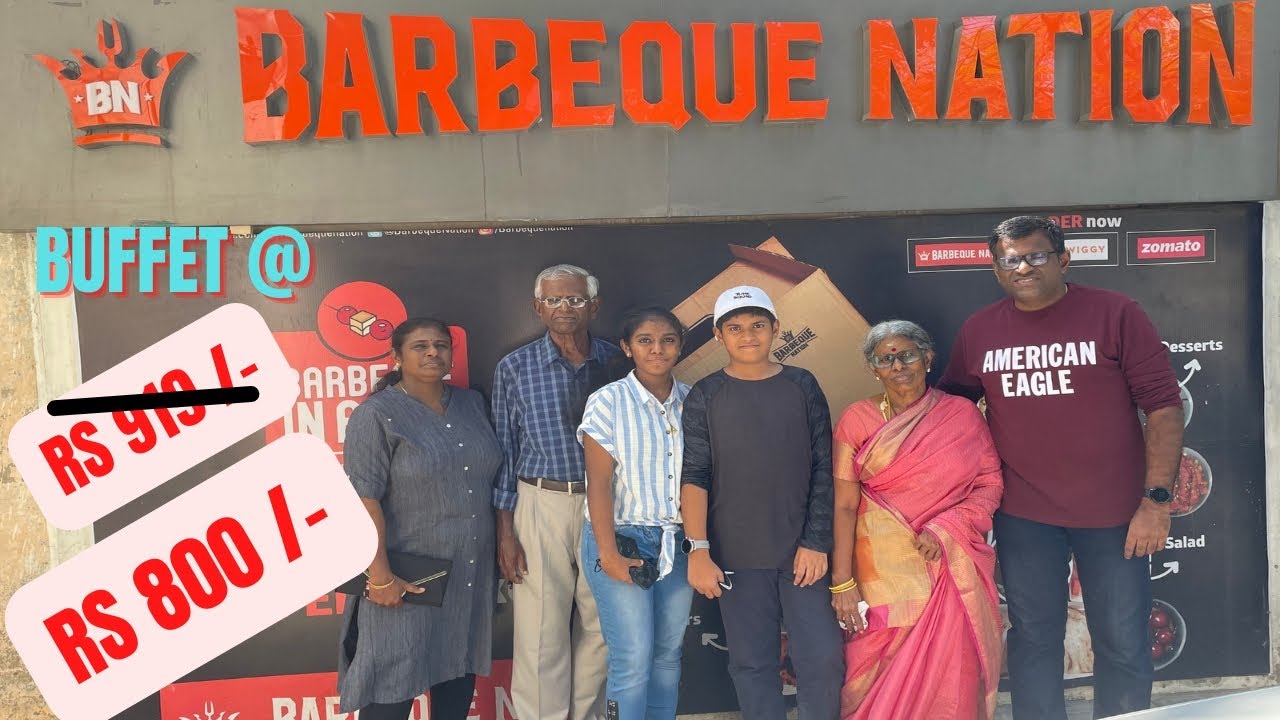 BARBEQUE NATION @ T-NAGAR, CHENNAI - UNLIMITED NON-VEG & VEG GRILL SPREAD , MAIN COURSE AND DESSERTS