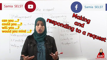 Lesson english expressing: Making and responding to a request
