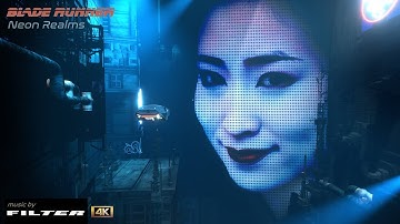 Blade Runner | NEON REALMS | 4K AMBIENCE for work study and relaxation - 6 Hours