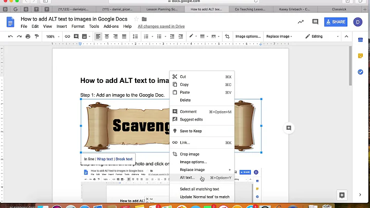 How to Add Alt Text in Google Docs