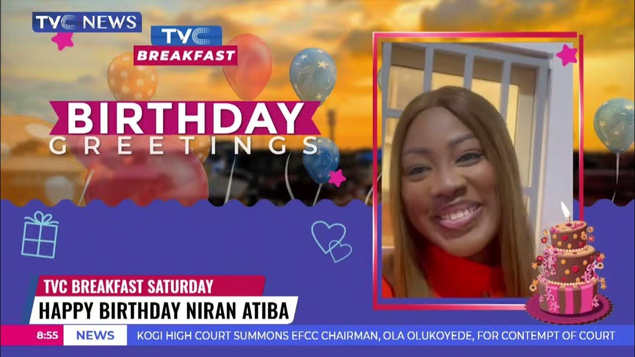 Birthday: TVC Breakfast Saturday Crew Celebrates Niran Atiba