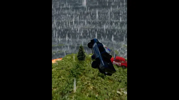 Lego car VS giant lava pit #77 - BeamNG.drive