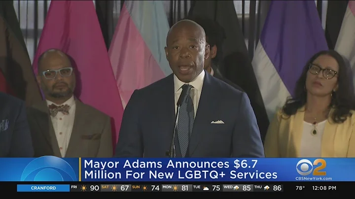 Adams announces investment in LGBTQ+ services