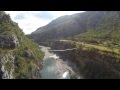 Montenegro - Moraca River Canyons - Tara Bridge (Aerial Video Footage)