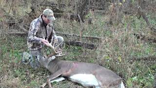 200 inch whitetail bow harvest Iowa whitetail - Franky recovery part 2