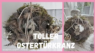 OSTER-TÜRKRANZ einfach und genial | Türkranzidee | Naturdeko | Frühlingskranz für die Eingangstür