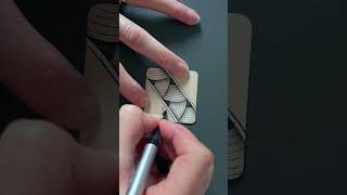 Inktober Tangles - Day 22. Shattuck by @Zentangle  Full lesson on my channel. #zentangle