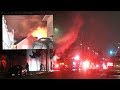 Lafd  commercial laundromat fire  greater alarm