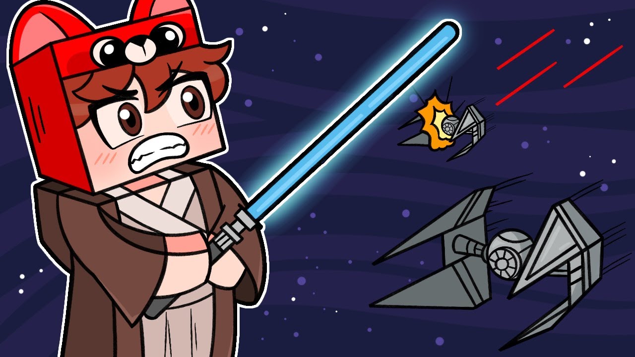 ¡ME CONVERTI en JEDI para SALVAR la GALAXIA!⚔️🌌🤖MAPAXE MINECRAFT PERO