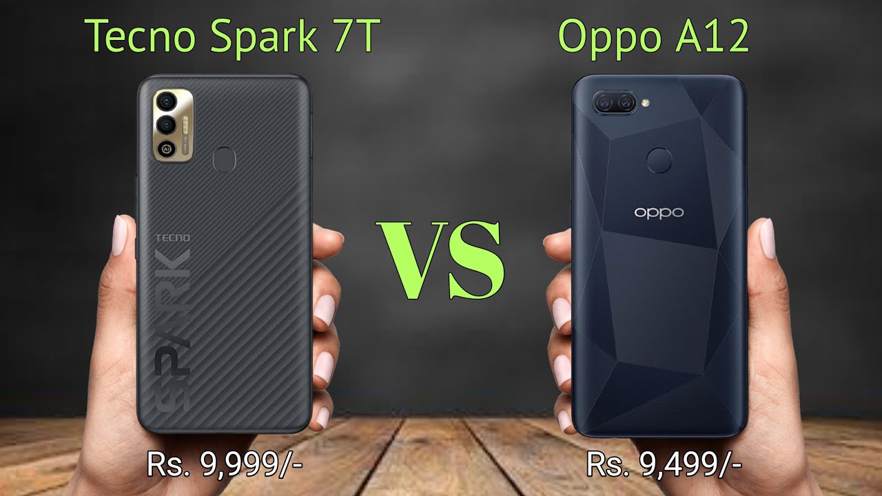 Tecno Spark 7t vs Oppo A12 √ Full Comparison √ Full Specification & Best Smartphones