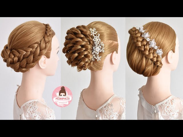 Peinado para Boda Grado Fiestas Moños para niñas  Bun Hairstyle   Wedding Hairstyles  Vídeo Dailymotion
