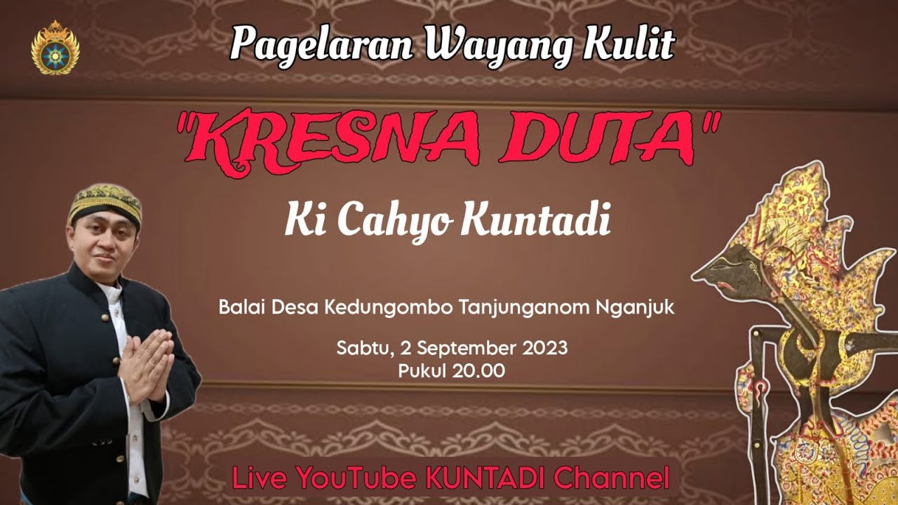 WAYANG KULIT KI CAHYO KUNTADI || LAKON KRESNA GUGAH - KRESNA DUTA