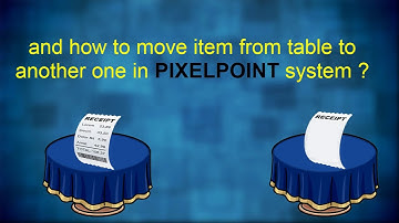 PixelPoint POS | Function Guide | Move Table and Item