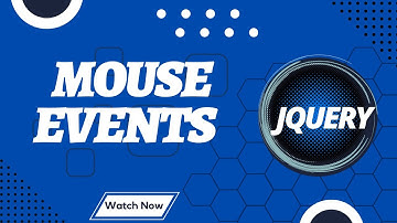 Mouse Events in JQuery in  Urdu/Hindi | Web Coding With Bilal