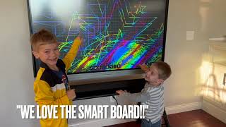 HKMLC Smart Board, Elite 55 Inch Interactive WhiteBoard for Teachers and Homeschool Parents