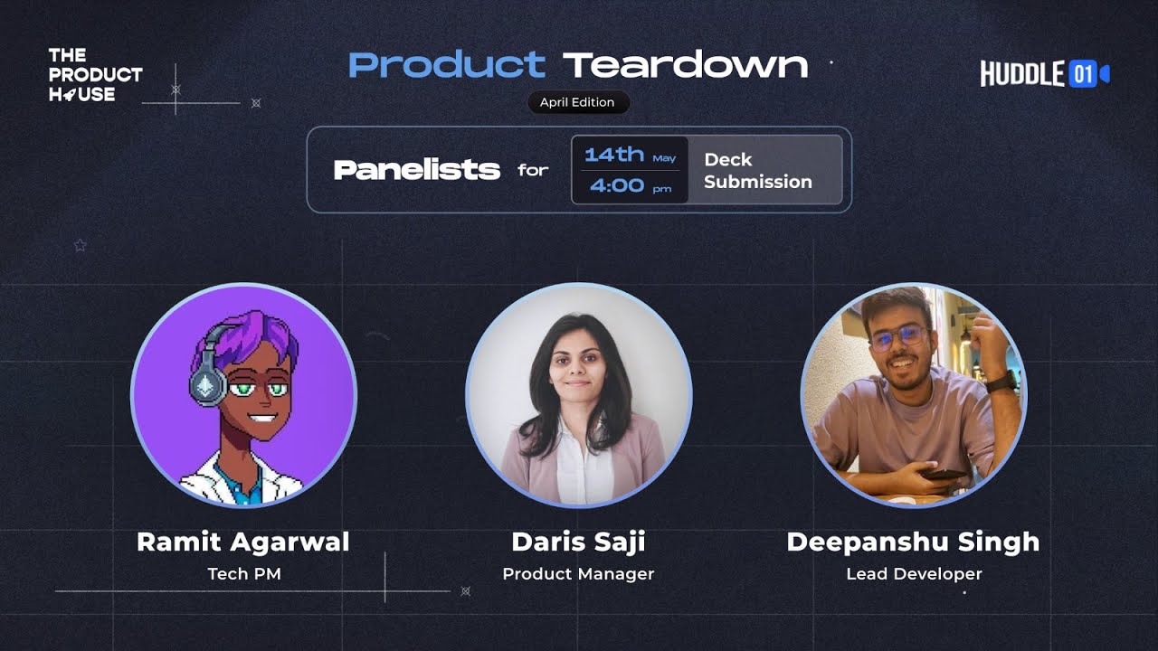 dApp Teardown | Huddle01 X TPH | Identify pain points and issues in the UX of Huddle01