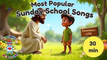 30 Minutes of the Most Popular Sunday School Songs for Kids | Jesus Songs & Bible Music