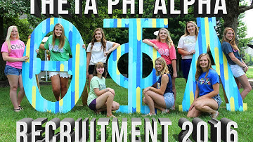 Theta Phi Alpha - NKU - 2016 - Recruitment Video