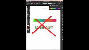 how to gradient color text in adobe illustrator #shorts #short