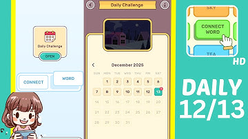 Connect Word Daily Challenge December 13 Answers Walkthrough