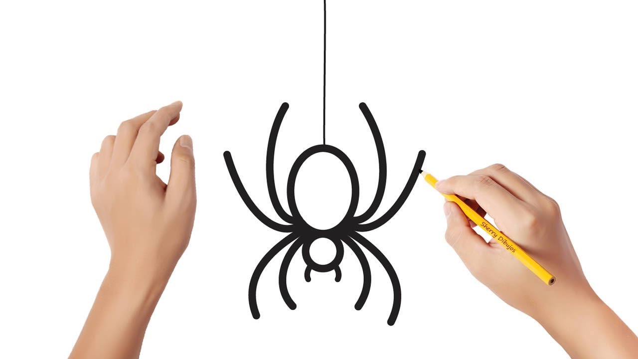 Cómo dibujar una araña | Dibujos sencillos - thptnganamst.edu.vn