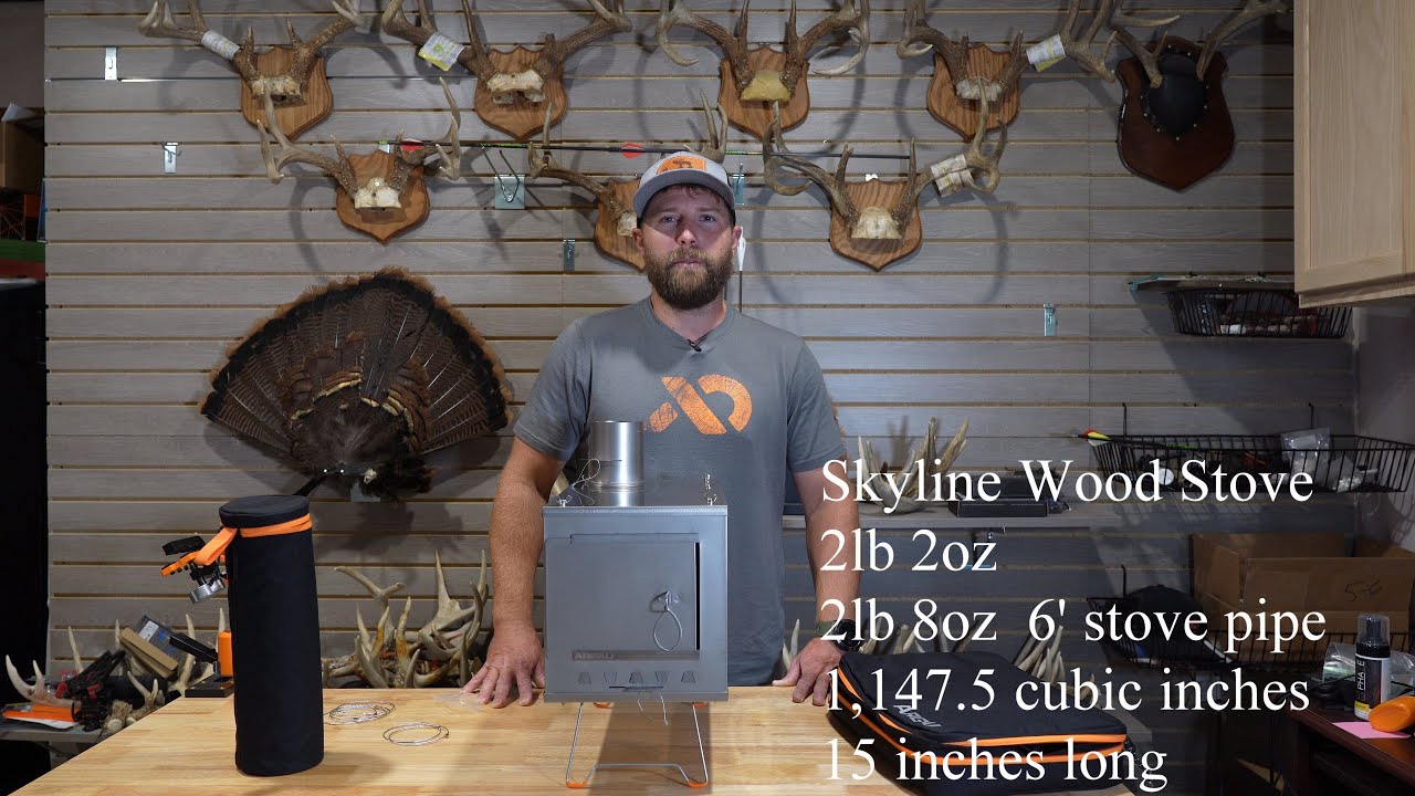 Argali Skyline Ti wood stove review and how to install. - YouTube