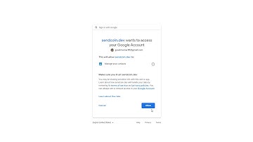 Google Contact API Request