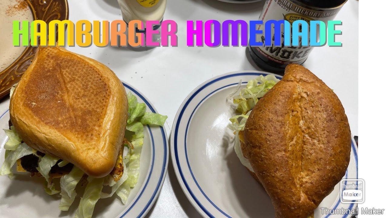 Homemade hamburger - YouTube