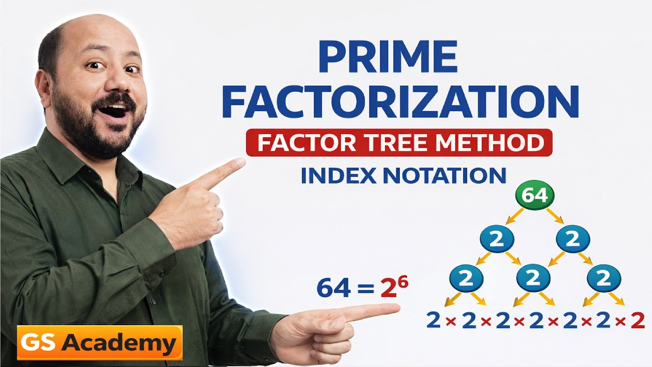 Ifm Tree Prime Factorization Using Factor Tree Method | Express in Index Form ...