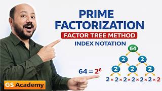 Prime Factorization Using Factor Tree Method | Express in Index Form | Maths
